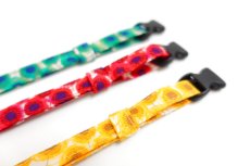 画像3: エアリー首輪・LIBERTY Fabrics・リバティ・ファブリックス猫首輪（Xanthe Sunbeam ザンジー・サンビーム）グリーン (3)