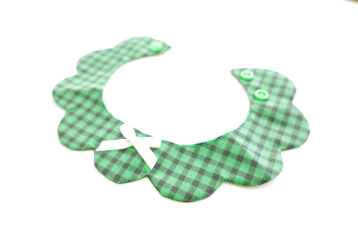 画像3: NATSUBI・デザイナーズファブリック /猫のスタイ首輪/シングル衿【ショートタイプ】3色展開 (3)