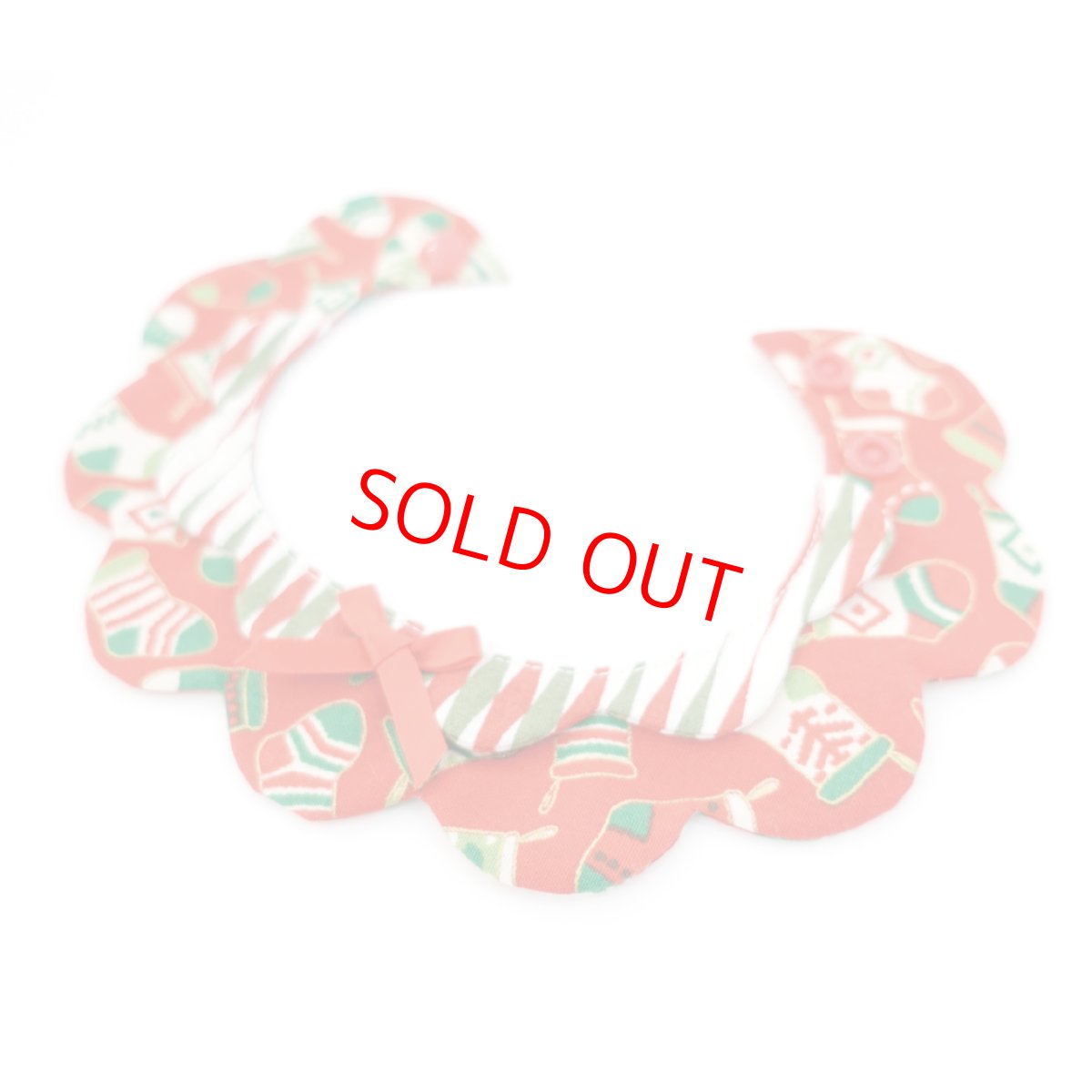 画像1: クリスマスキャロル/猫のスタイ首輪/ダブル衿【ショートタイプ】 (1)