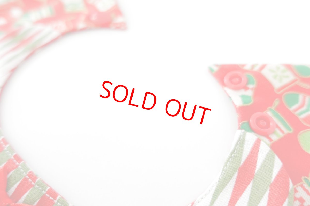 画像4: クリスマスキャロル/猫のスタイ首輪/ダブル衿【ショートタイプ】 (4)