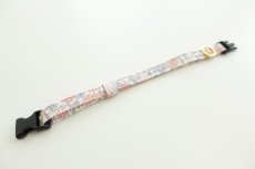 画像2: エアリー首輪・LIBERTY Fabrics・リバティ・ファブリックス猫首輪（Poppy＆Daisy ）ポピー＆デイジー リバティ/ピンク (2)
