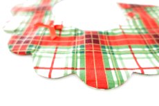 画像6: クリスマスチェック /猫のスタイ首輪/シングル衿【ロングタイプ】 (6)