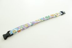 画像2: エアリー首輪・LIBERTY Fabrics・リバティ・ファブリックス猫首輪Betsy （ベッツィ）ライトパープル＆グリーン (2)