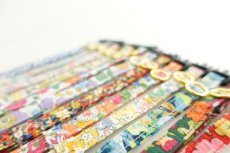 画像9: エアリー首輪・LIBERTY Fabrics・リバティ・ファブリックス猫首輪・Betsy star（ベッツィスター）ピンク＆レッド/パール (9)