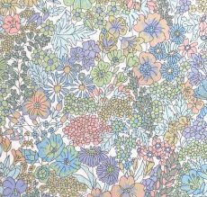 画像2: エアリー首輪・LIBERTY Fabrics・リバティ・ファブリックス猫首輪・Margaret Annie（マーガレットアニー）ブルー (2)