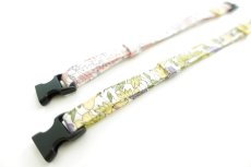 画像5: 子猫用・小柄な猫ちゃん用エアリー首輪・LIBERTY Fabrics・リバティ・ファブリックス猫首輪・（Poppy＆Daisy ）ポピー＆デイジー リバティ/マスタード＆パープル (5)