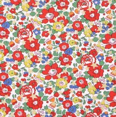 画像3: エアリー首輪・LIBERTY Fabrics・リバティ・ファブリックス猫首輪・Betsy star（ベッツィスター）ホワイト/パール (3)
