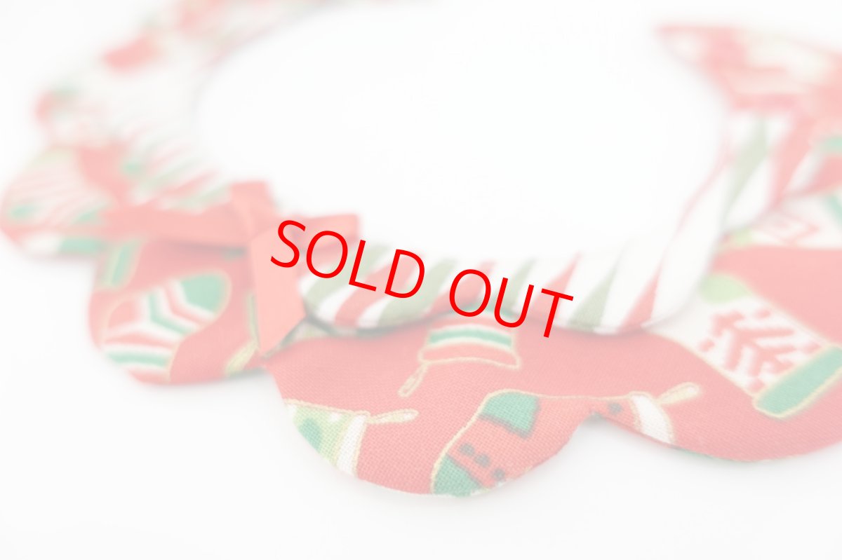 画像3: クリスマスキャロル/猫のスタイ首輪/ダブル衿【ショートタイプ】 (3)