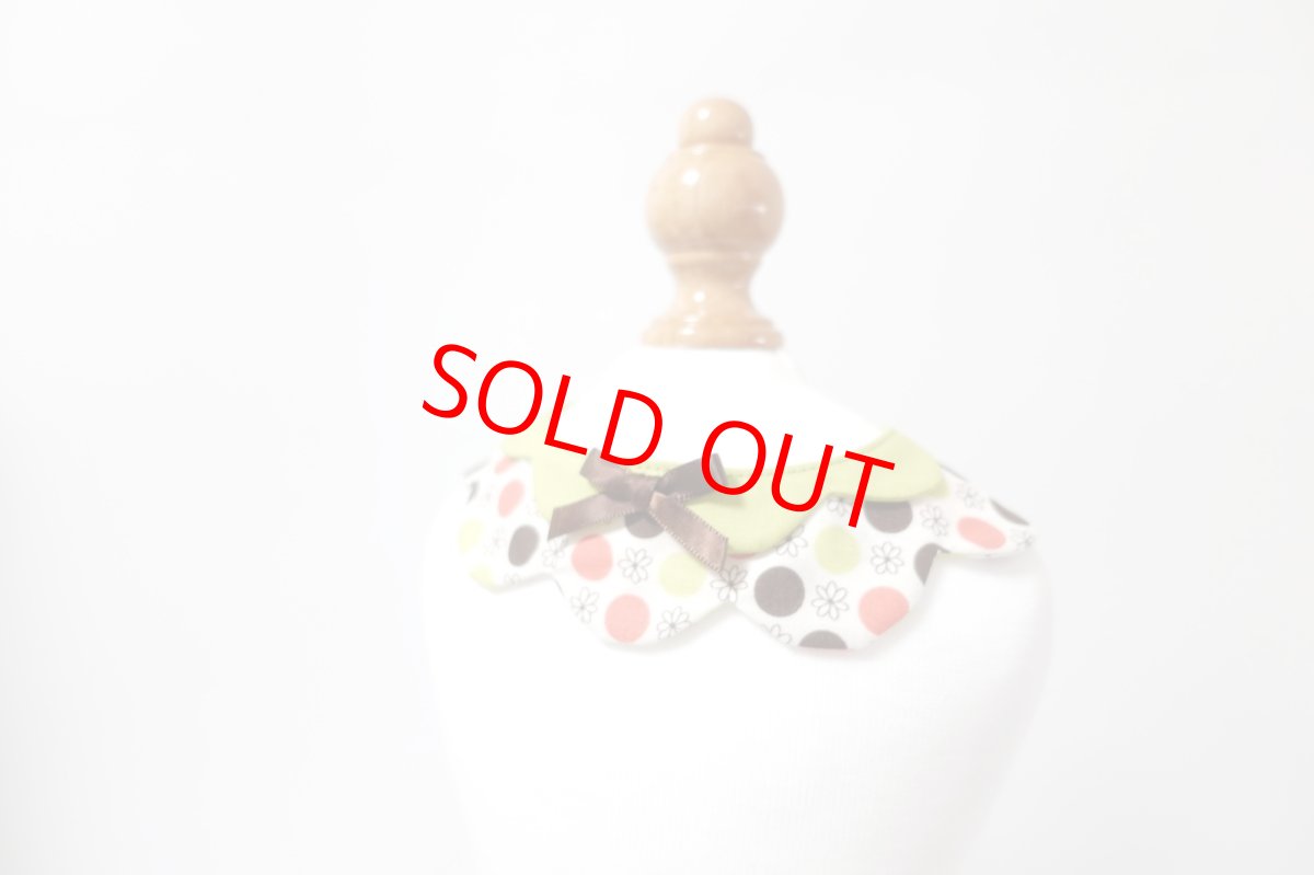 画像2: ボタニカル/猫のスタイ首輪/ダブル衿【ショートタイプ】 (2)