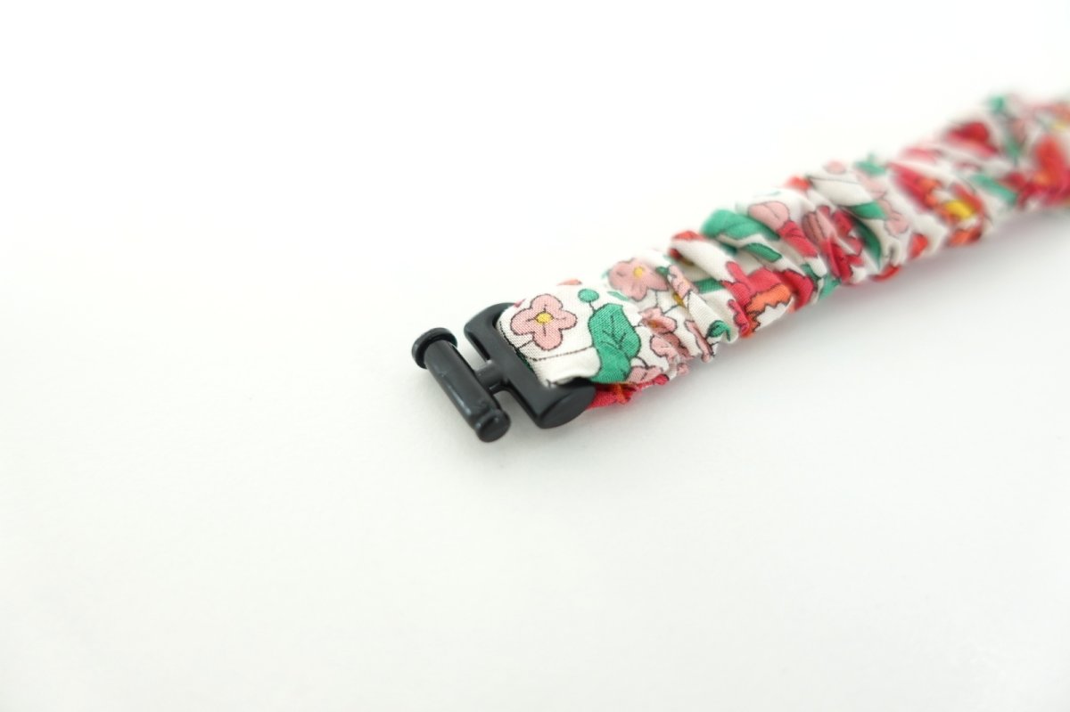 画像2: エアリーシュシュ・LIBERTYファブリック・シュシュ猫首輪・猫首輪(D'Anjo /ダンジョ) (2)