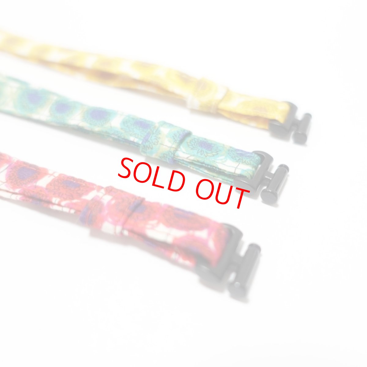 画像3: 子猫用首輪・エアリー首輪・LIBERTY Fabrics・リバティ・ファブリックス猫首輪（Xanthe Sunbeam ザンジー・サンビーム）グリーン (3)