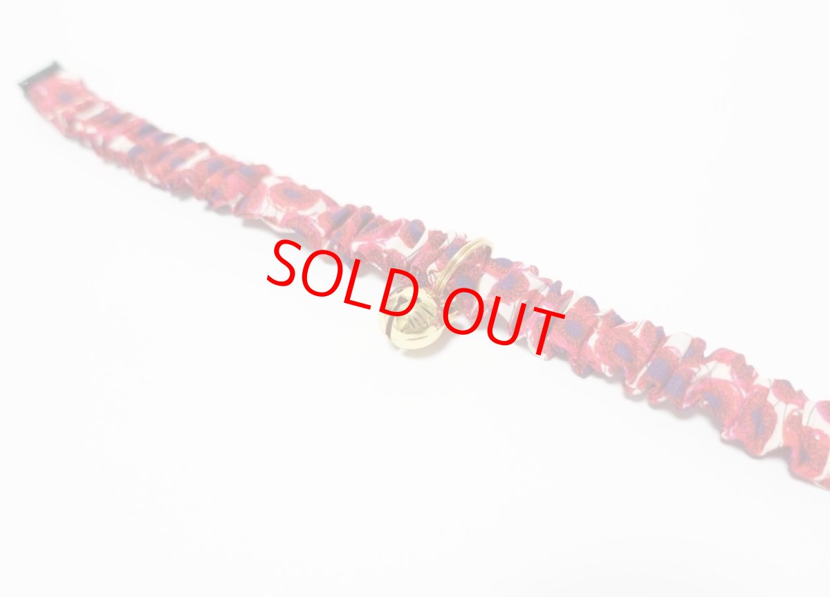 画像5: エアリーシュシュ・LIBERTYファブリック・シュシュ猫首輪・猫首輪（Xanthe Sunbeam ザンジー・サンビーム）イエロー (5)