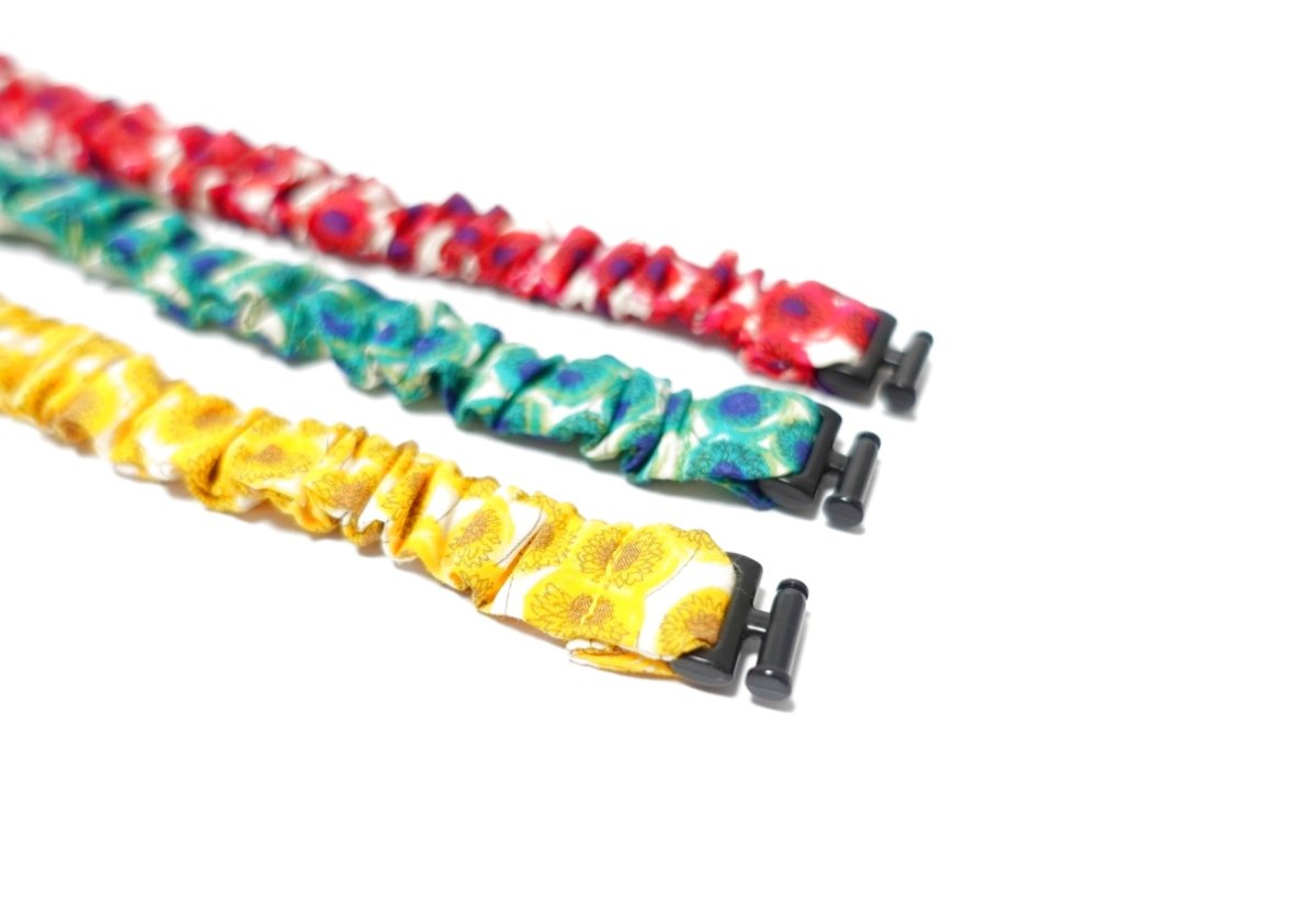 画像3: エアリーシュシュ・LIBERTYファブリック・シュシュ猫首輪・猫首輪(Xanthe Sunbeam ザンジー・サンビーム)イエロー (3)