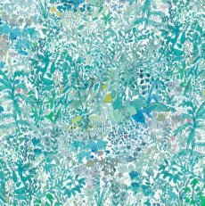 画像6: エアリー首輪・LIBERTY Fabrics・リバティ・ファブリックス猫首輪・Fields of Eden （フィールズ・オブ・エデン）グリーン (6)
