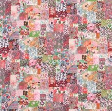画像8: エアリー首輪・LIBERTY Fabrics・リバティ・ファブリックス猫首輪・Archive patchwork （アーカイブパッチワーク）モスピンク (8)