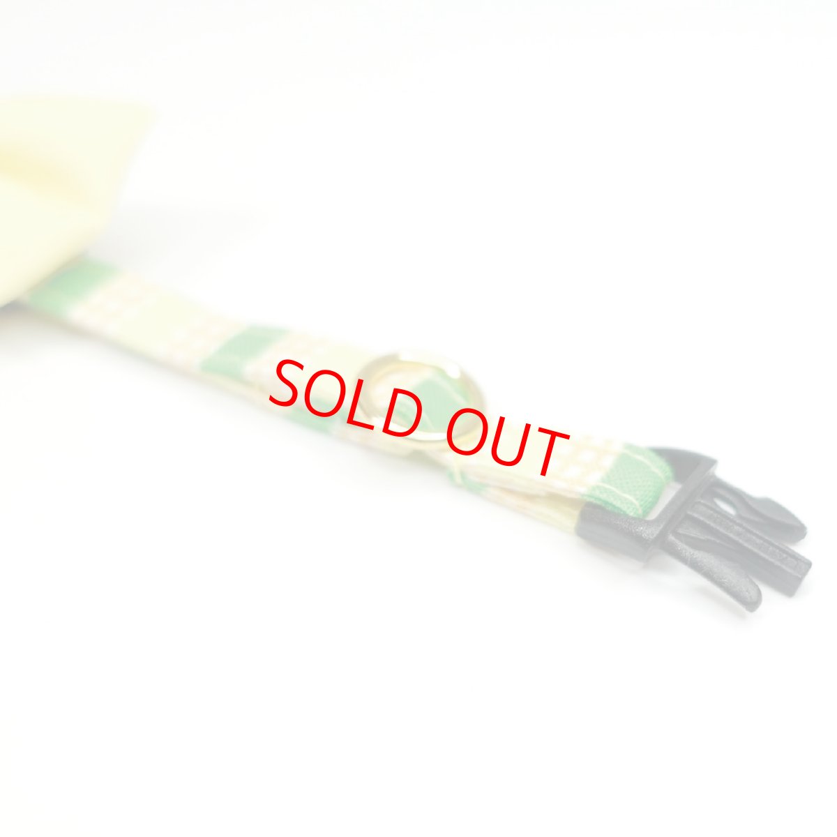 画像3: Nonbillieオリジナルボーダー柄・リボン首輪/イエローリボン（イエロー×黄緑） (3)