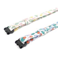 画像3: エアリー首輪・LIBERTY Fabrics・リバティ・ファブリックス猫首輪・COLLEEN’S ORCHARD（コリーンズ・オーチャード）ブルー×オレンジ (3)