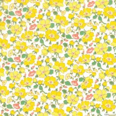 画像6: エアリー首輪・LIBERTY Fabrics・リバティ・ファブリックス猫首輪・MRS STONELEY（ミセス・ストーンリー）イエロー (6)