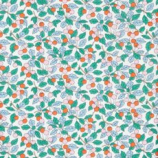 画像5: エアリー首輪・LIBERTY Fabrics・リバティ・ファブリックス猫首輪・COLLEEN’S ORCHARD（コリーンズ・オーチャード）ブルー×オレンジ (5)