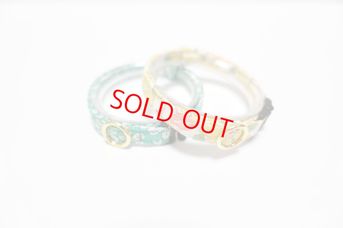 画像5: 子猫用首輪・エアリー首輪・LIBERTY Fabrics・リバティ・ファブリックス猫首輪・MRS STONELEY（ミセス・ストーンリー）イエロー (5)