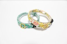 画像5: エアリー首輪・LIBERTY Fabrics・リバティ・ファブリックス猫首輪・MRS STONELEY（ミセス・ストーンリー）イエロー (5)