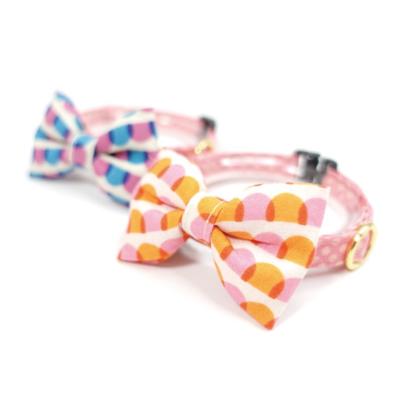 画像1: おめかし猫のおさんぽコレクション/Fタイプ/リボン猫首輪