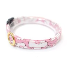 画像1: エアリー首輪・LIBERTY Fabrics・リバティ・ファブリックス猫首輪・（Betsy Boo/ベッツィブー）ピンク (1)