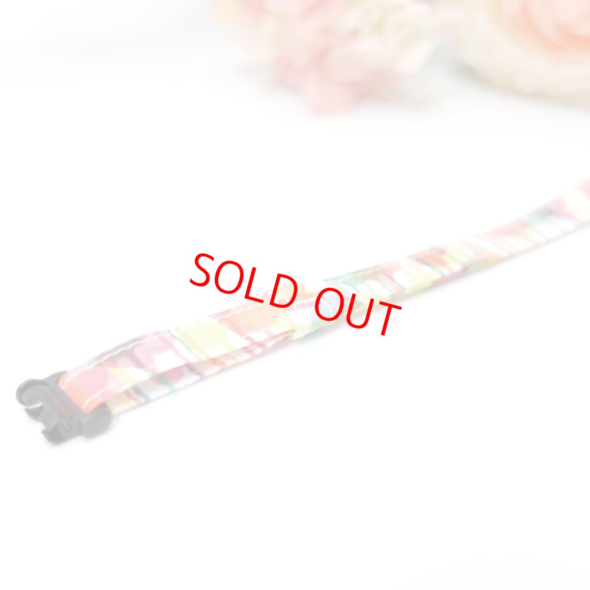 画像2: エアリー首輪・LIBERTY Fabrics・リバティ・ファブリックス猫首輪・（ZACHARY/ザッカリー）カラフル (2)