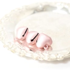 画像1: ミラクルハート鈴（ピンク系）12.5mm (1)