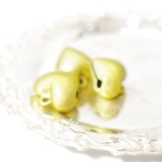 画像1: ミラクルハート鈴（グリーン系）16.5mm (1)