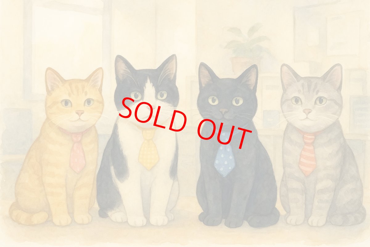 画像4: ビシっとネクタイコレクション/ミニネクタイ猫首輪/G柄 (4)