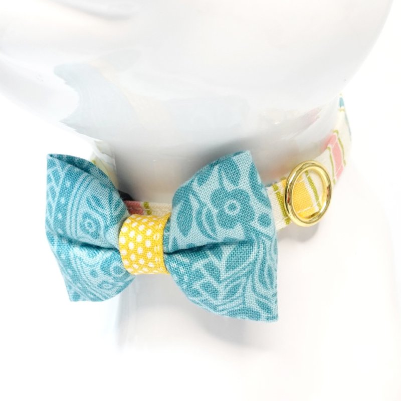 画像3: 森のティーパーティーコレクションM柄・リボン猫首輪