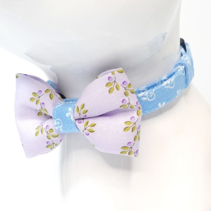 画像1: 森のティーパーティーコレクションE柄・リボン猫首輪