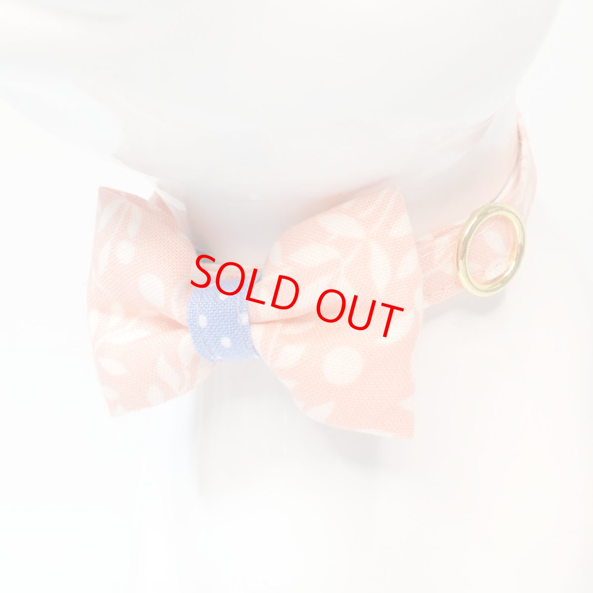 画像2: 森のティーパーティーコレクションC柄・リボン猫首輪 (2)