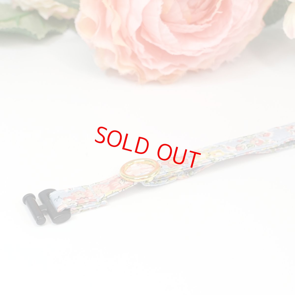 画像8: 子猫用首輪・エアリー首輪・LIBERTY Fabrics・リバティ・ファブリックス猫首輪（リバティプリント テイタム）ブルー系 (8)