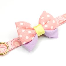 画像7: IRODORI・リボン/セレクトパーツ/ピンクドット×イエロー（首輪は別売りです） (7)