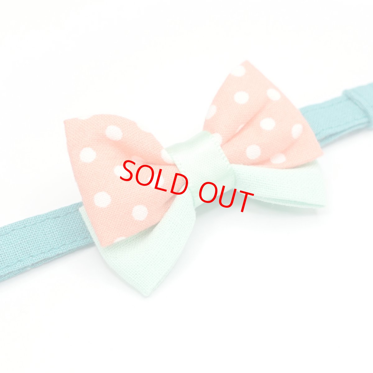 画像4: IRODORI・リボン/セレクトパーツ/オレンジドット（首輪は別売りです） (4)