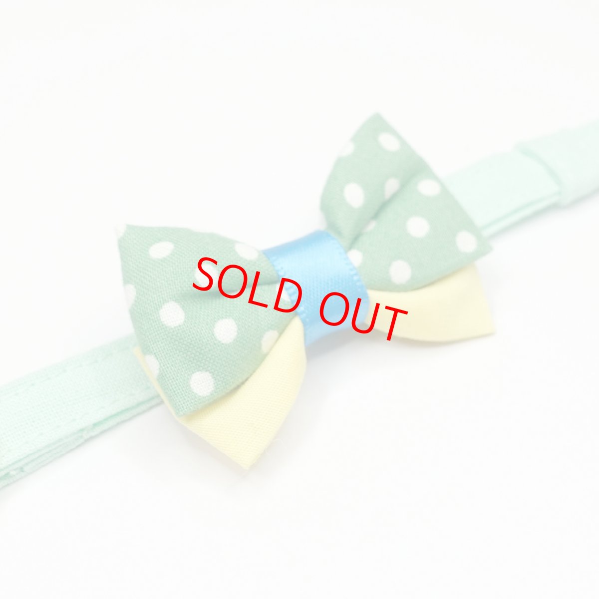 画像5: IRODORI・リボン/セレクトパーツ/グリーンドット（首輪は別売りです） (5)