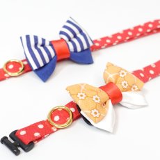 画像8: IRODORI・リボン/セレクトパーツ/オレンジレトロ柄（首輪は別売りです） (8)