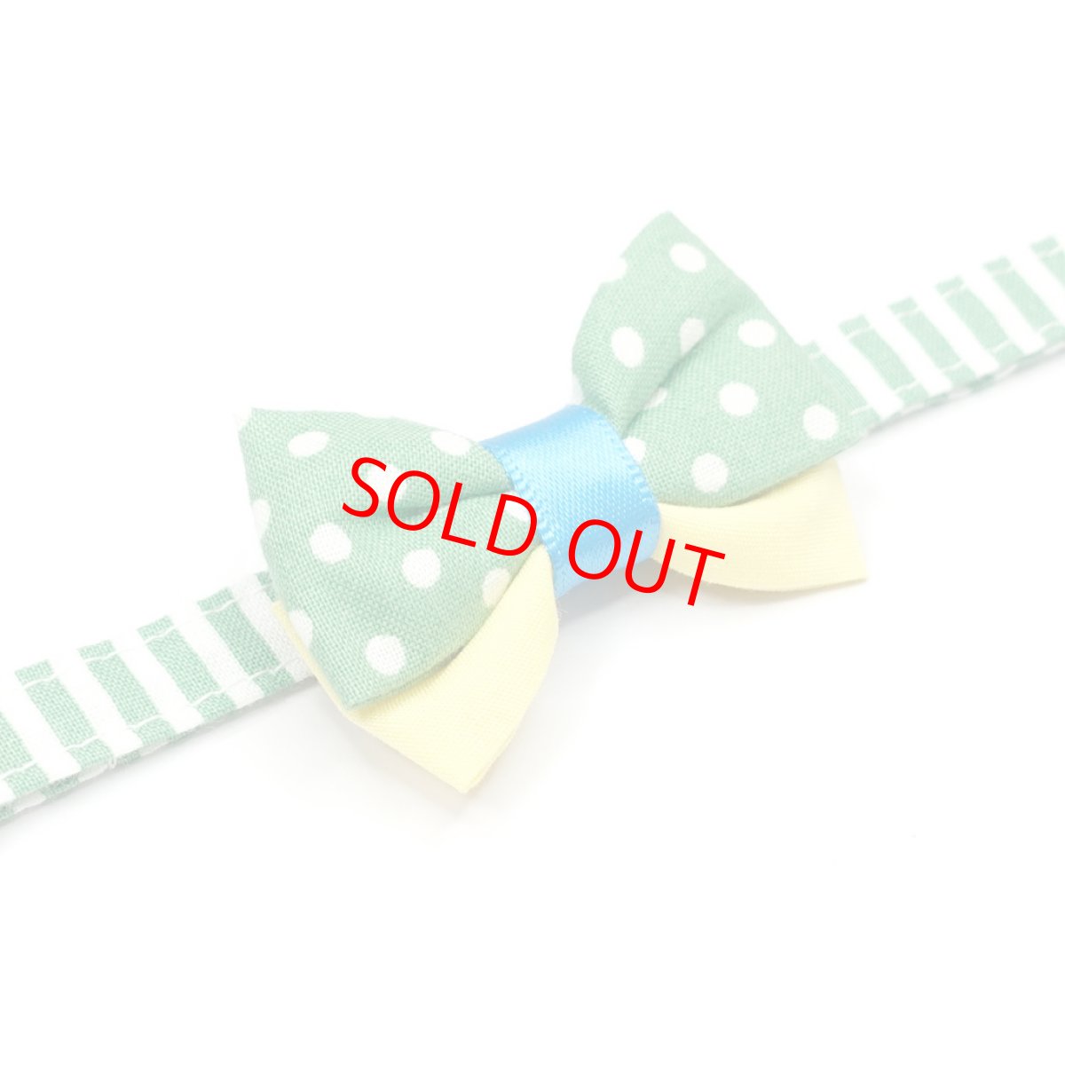 画像8: IRODORI・リボン/セレクトパーツ/グリーンドット（首輪は別売りです） (8)