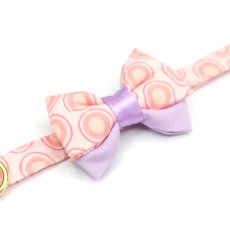 画像5: IRODORI・猫首輪・シンプル猫首輪/ピンク楕円ドット柄（リボン等の飾りパーツは別売りです） (5)