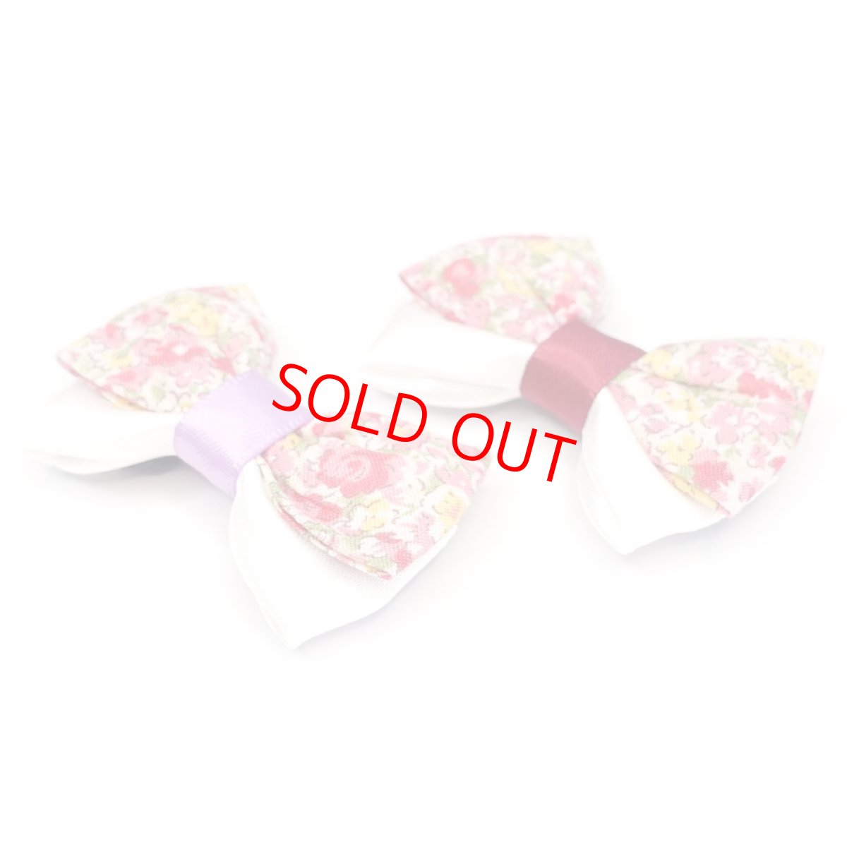 画像8: IRODORI・リボン/セレクトパーツ/花柄×ワインレッド（首輪は別売りです） (8)