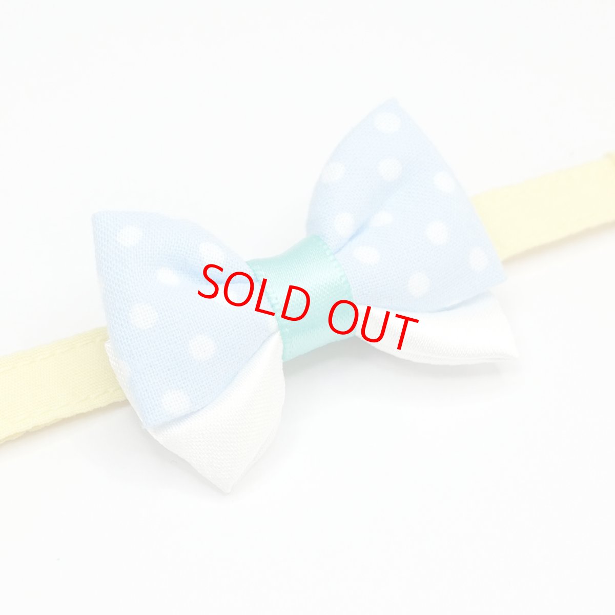 画像16: IRODORI・猫首輪・シンプル猫首輪/イエロー無地（リボン等の飾りパーツは別売りです） (16)