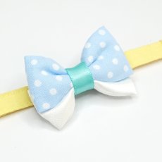 画像16: IRODORI・猫首輪・シンプル猫首輪/イエロー無地（リボン等の飾りパーツは別売りです） (16)