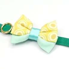 画像7: IRODORI・猫首輪・シンプル猫首輪/グリーン無地（リボン等の飾りパーツは別売りです） (7)