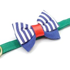 画像14: IRODORI・猫首輪・シンプル猫首輪/グリーン無地（リボン等の飾りパーツは別売りです） (14)