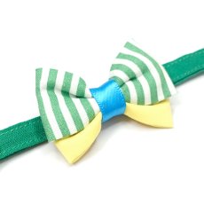 画像13: IRODORI・猫首輪・シンプル猫首輪/グリーン無地（リボン等の飾りパーツは別売りです） (13)