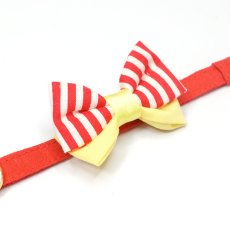 画像11: IRODORI・猫首輪・シンプル猫首輪/レッド無地（リボン等の飾りパーツは別売りです） (11)