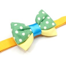 画像9: IRODORI・リボン/セレクトパーツ/グリーンドット（首輪は別売りです） (9)