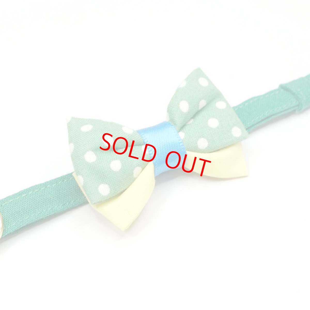 画像7: IRODORI・リボン/セレクトパーツ/グリーンドット（首輪は別売りです） (7)